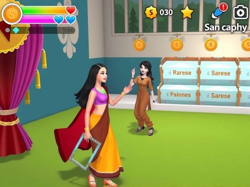 Saree Spree Spending Game Screenshot